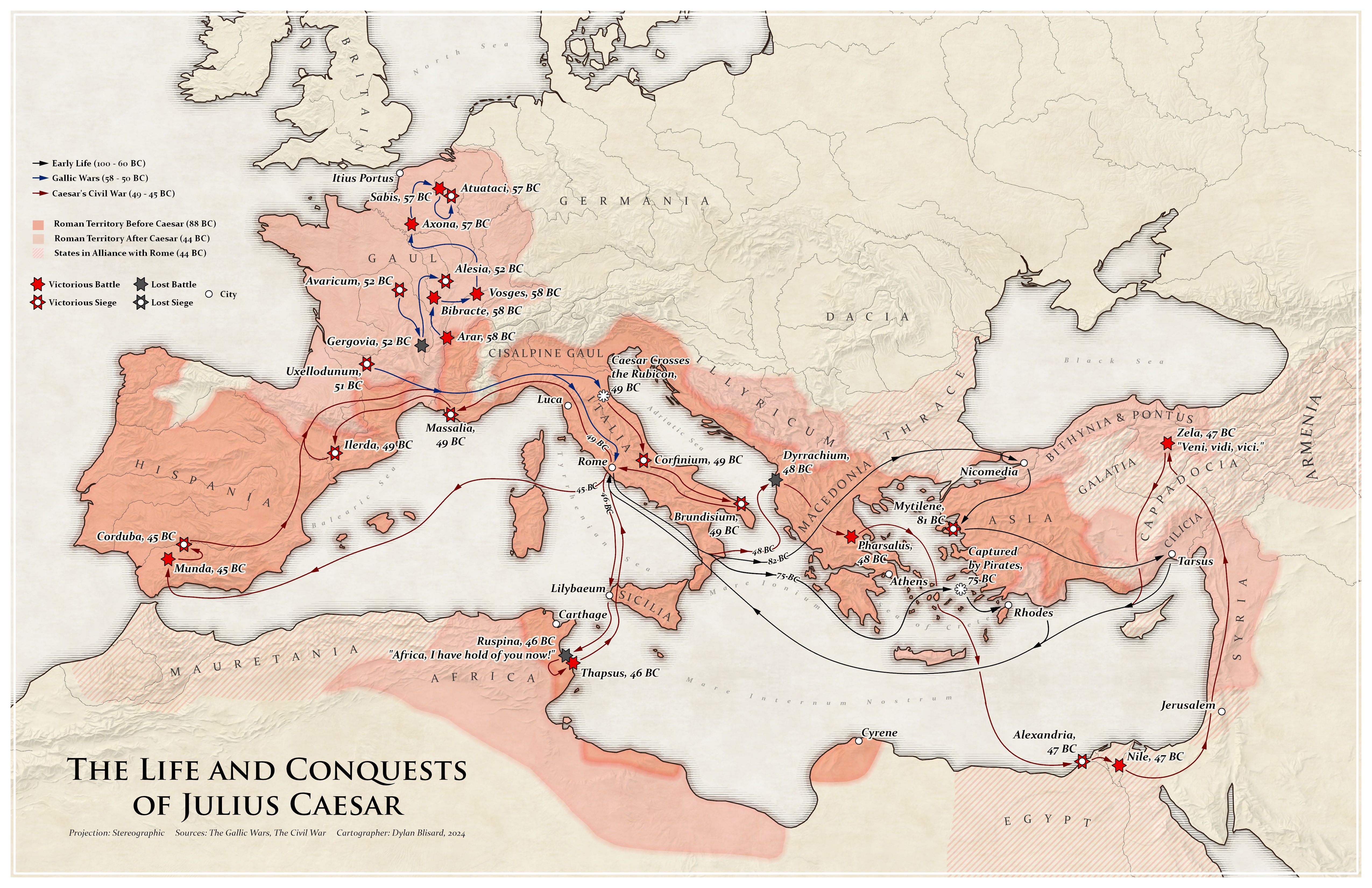 The Life and Conquests of Julius Caesar